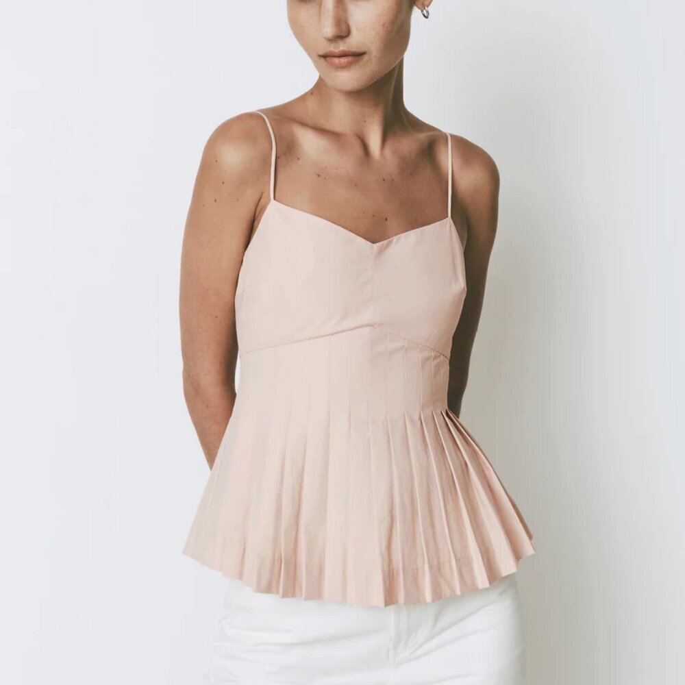 Nwot Lisse Flutter Top Blush Color Size Large - image 1